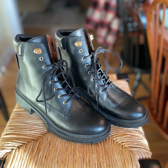 lorimer leather combat boots